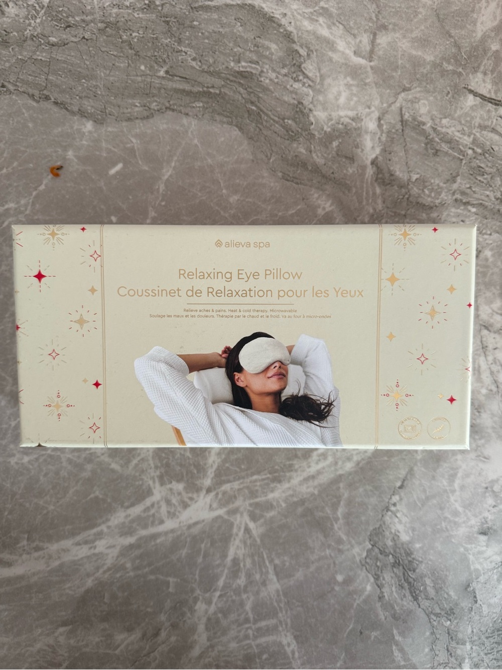 Allieva Spa Relaxing Eye Pillow in Light Gray